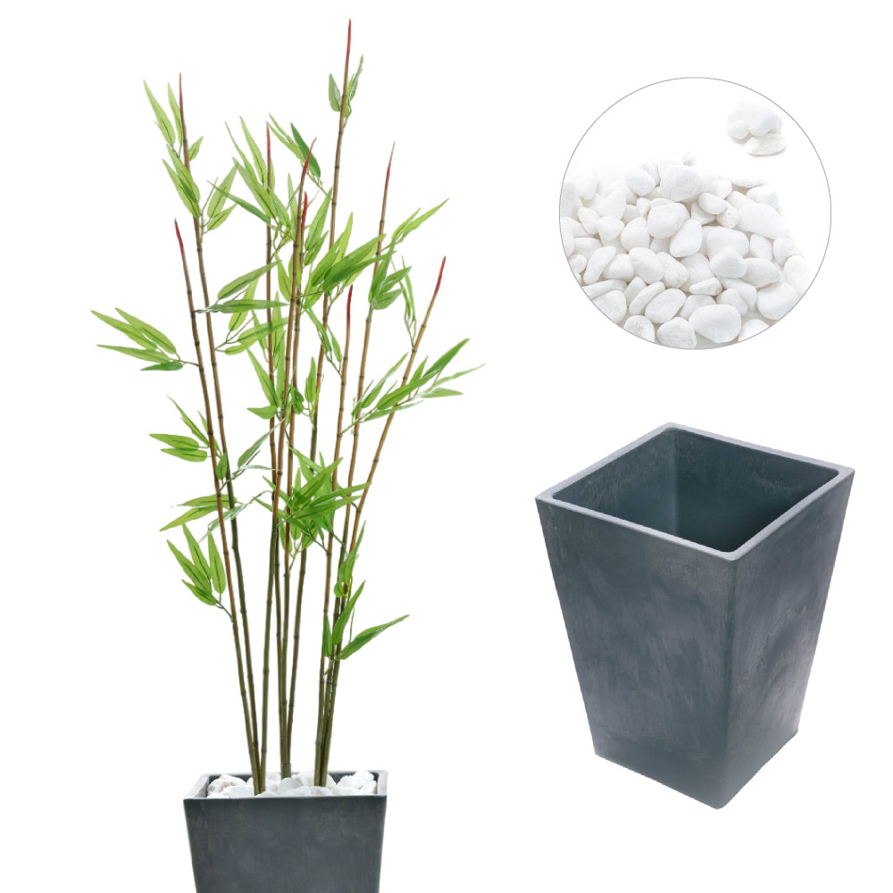 神戸花物語 フェイクグリーン 竹 人工 観葉植物 大型 造花 光触媒 消臭