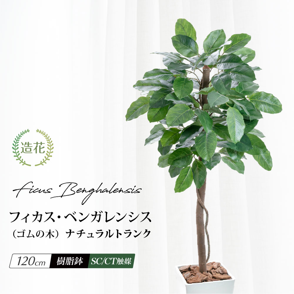 神戸花物語 フェイクグリーン 人工観葉植物 大型 光触媒 天然木