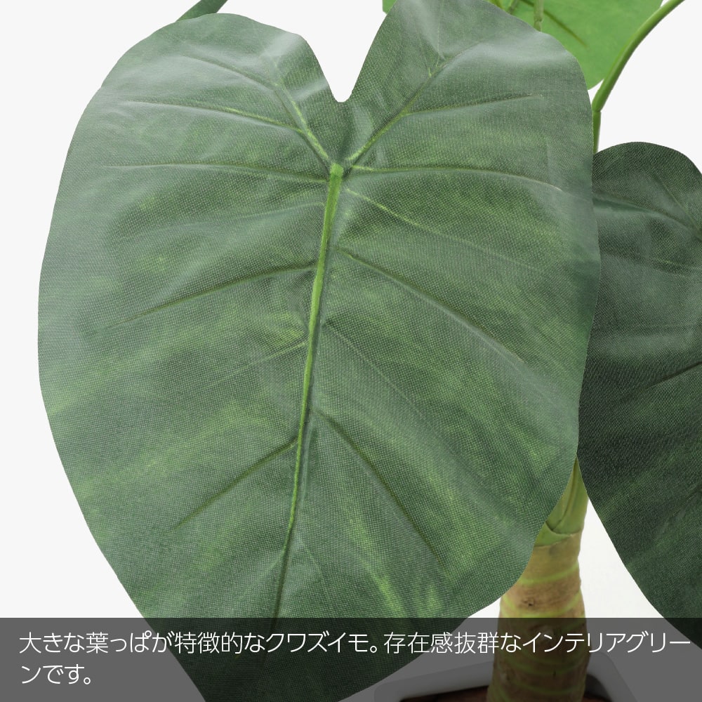 フェイクグリーン 大型 人工 観葉植物 造花 クワズイモ ストレート