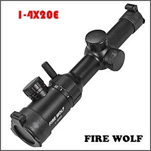 FIRE WOLF ライフルスコープ ショートスコープ 1-4ｘ20 マウントリング 付属 実物 実銃対応 : firewolf : k-havens  - 通販 - Yahoo!ショッピング