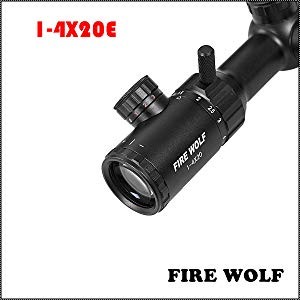 Amazon.co.jp: FIRE WOLF ライフルスコープ 1-4x20 ショート
