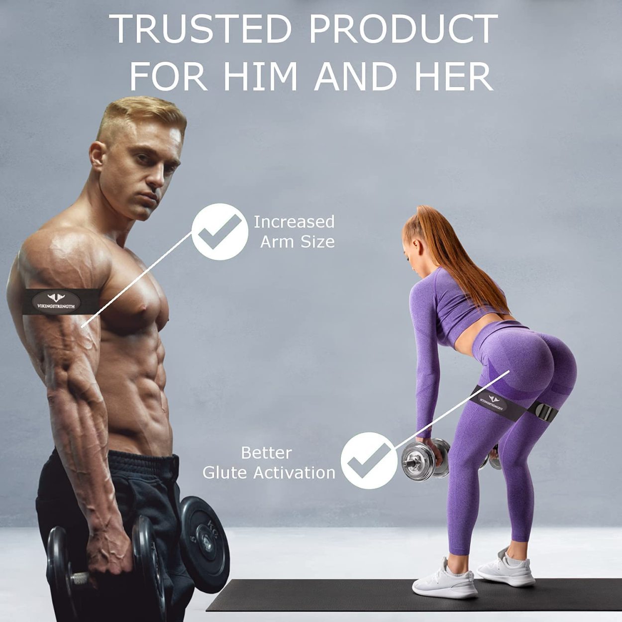 Vikingstrength 加圧バンド 腕、脚用4本セット トレーニング