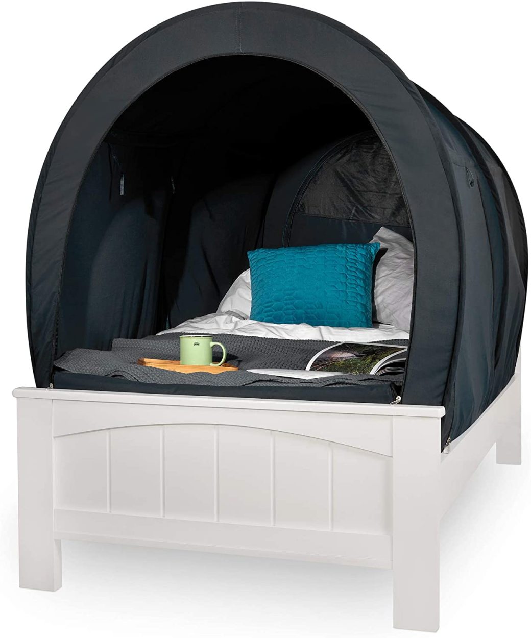 公式 グッズ Snuggy 【ドイツ産 秘密基地 圧倒的快眠】ベッドテント 子供 大人 室内テント 蚊帳付き プライバシーテント 花粉対策 遮光 組立簡単 日本語説明書付属 ダブル 【K2396788244】(12491円)