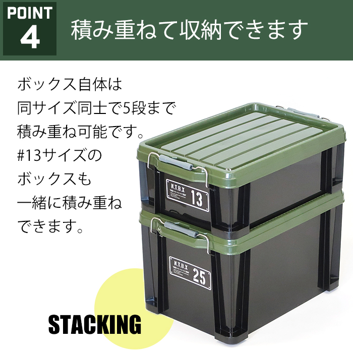 収納ケース JEJアステージ NTボックス 25X 24L 収納ボックス フタ付き 