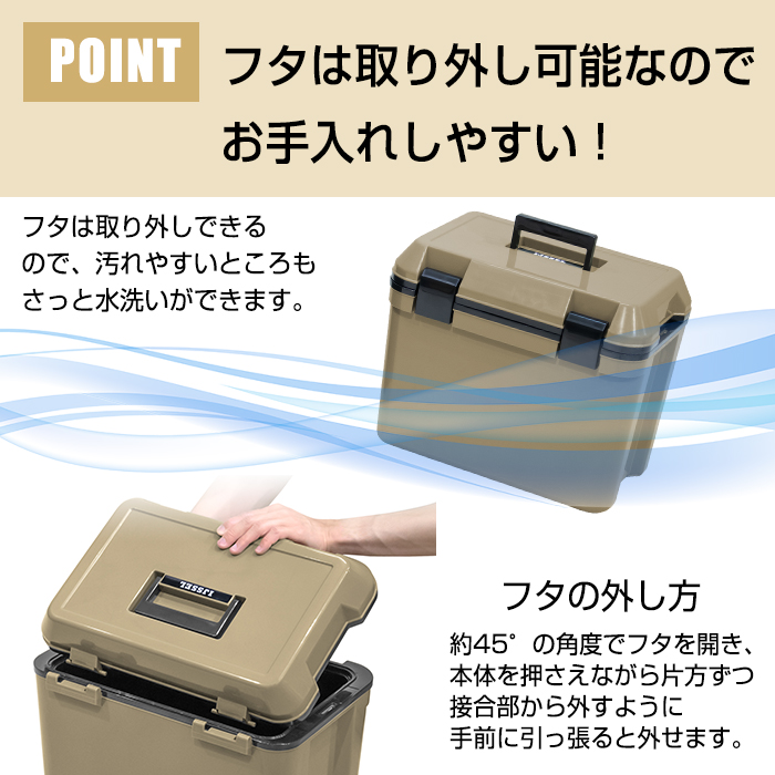 JEJアステージ クーラーボックス 収納ボックス クーラーbox 中型