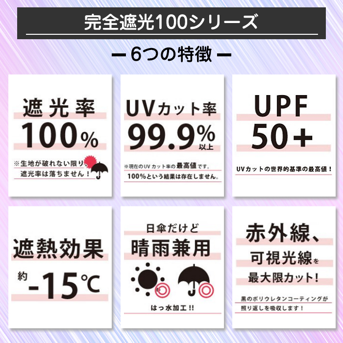 自動開閉傘 日傘 折りたたみ傘 完全遮光 スカラップ 無地 シンプル 全8タイプ かわいい おしゃれ 軽量 晴雨兼用傘 雨傘 UVカット 撥水加工 超軽量 | pink trick | 11