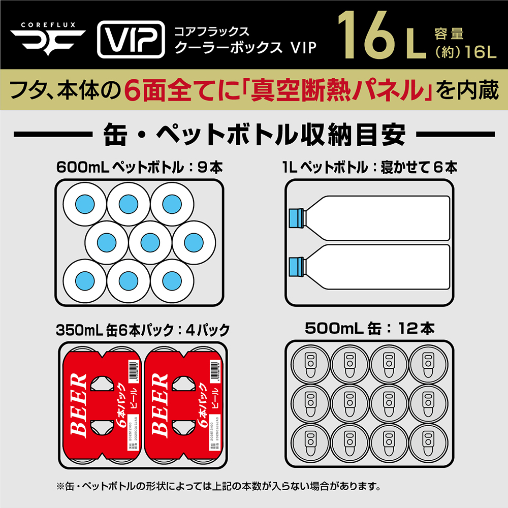 JEJアステージ クーラーボックス 小型 16L COREFLUX VIP コア
