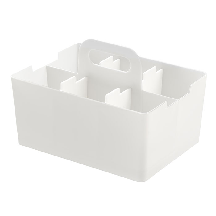 収納ボックス デスクトート ミニ デスクオーガナイザー 持ち手つき 卓上収納 小物入れ 机上収納 デスク 文房具 ステーショナリー スマホスタンド | JEJアステージ | 01