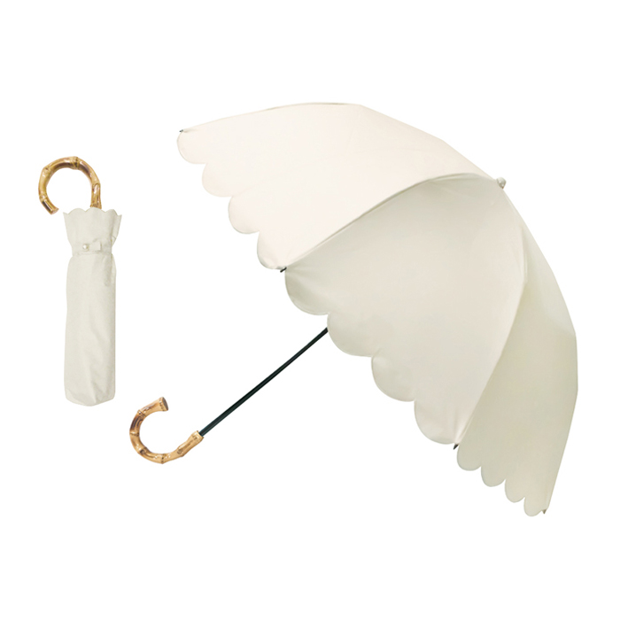 完全遮光2段折傘 日傘 傘 折りたたみ傘 軽量 晴雨兼用傘 UVカット 撥水加工 遮光率100% 遮...