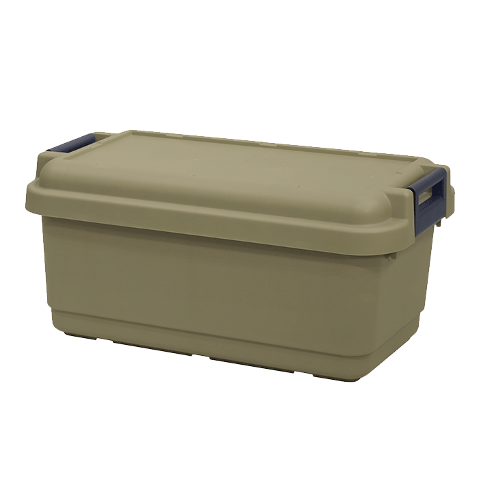 収納ケース 収納ボックス アウトドア フタ付 キャンプ 工具箱 ツールボックス（同色2個セット）グラ...