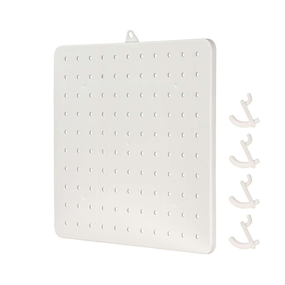 パンチングボード 有孔ボード リセスタイル ワゴン用 フック4個付き キッチンワゴン リセ テーブルワゴン モバイルワゴン  オプション JEJアステージ | JEJアステージ | 01