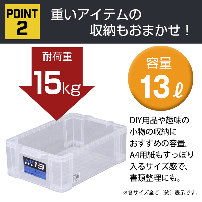 JEJアステージ 収納ケース 収納ボックス コンテナ NFボックス #13