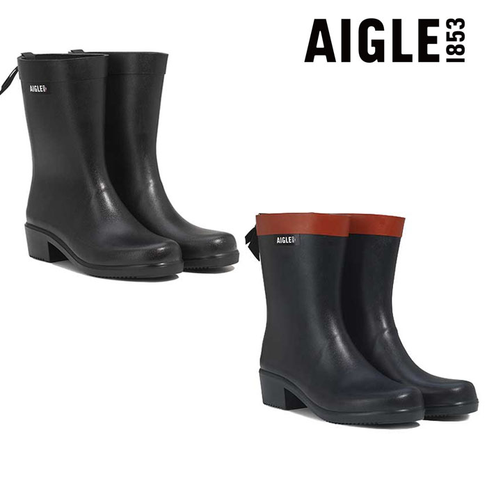 AIGLE エーグル レインブーツ レディース ミリカ ミッド ラバーブーツ ZZFNB67 MYRICA MID 雨靴 長靴 レインシューズ 雪 梅雨｜k-lead