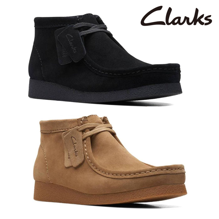 Clarks クラークス メンズ ショートブーツ 26172823/26172824 ワラビーエヴォブーツ WallabeeEVO Bt スエード  正規代理店商品