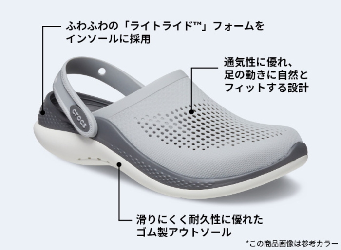 crocs クロックス メンズ レディース サンダル ライトライド 360 クロッグ LiteRide 360 Clog 206708 カジュアル クロッグサンダル｜k-lead｜05