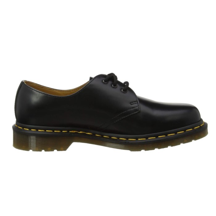 Dr. Martens ブラックレザーシューズ 10085001 Dr.Martens（ドクターマーチン） 10085001 1461 3 EYE SHOE ホール