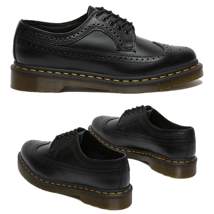 Dr.Martens ドクターマーチン メンズ レディース レザー シューズ 3989 イエローステッチ ブローグ シューズ 22210001 3989 YS FULL BROGUE｜k-lead｜03