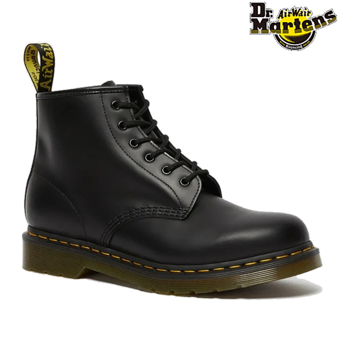 ドクターマーチン 101 SMOOTH LEATHER LACE UP BOOTS BLACK SMOOTH