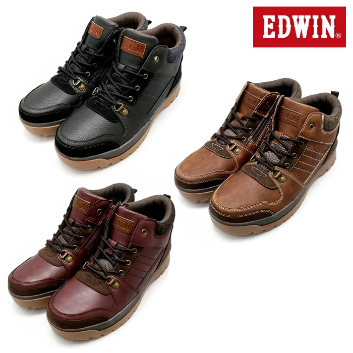 EDWIN エドウィン EDM-6560 メンズ スニーカー 靴 カジュアルシューズ 防水 防滑 3E