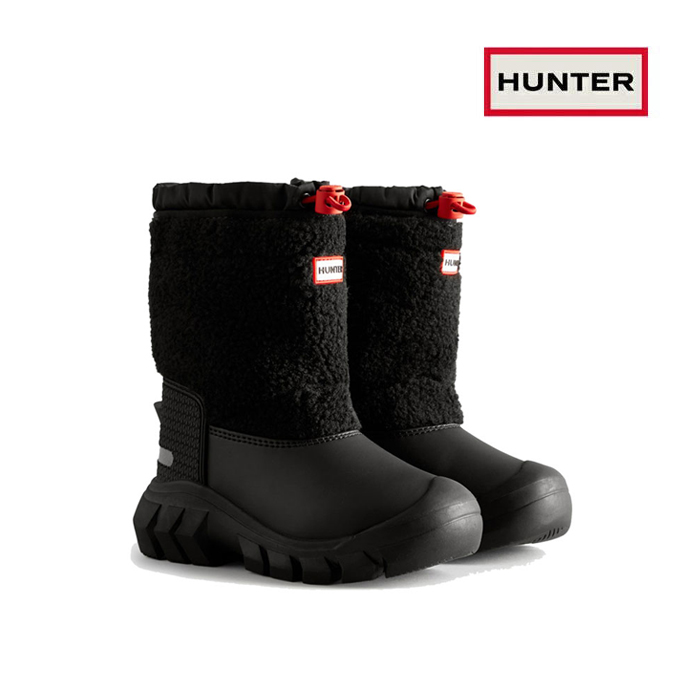 HUNTER ハンター キッズ ウインターブーツ リトルキッズ ワンダラー シェルパ スノーブーツ KFT5067HER K Littel Wanderer Sherpa Snow Boots｜k-lead