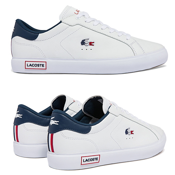 新品未使用LACOSTE/ラコステ スニーカー 23.5 正規品 保管期間短 LACOSTE（ラコステ） メンズ スニーカー パワーコート POWERCOURT TRI