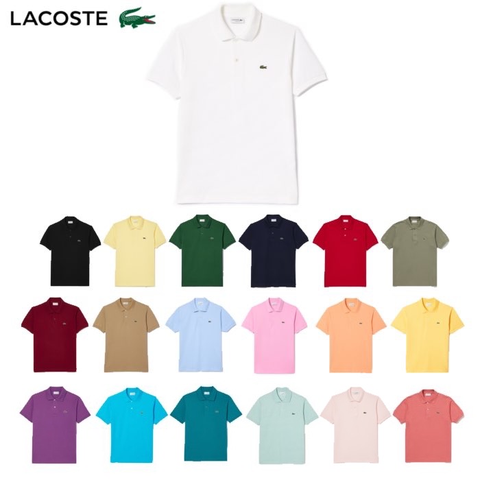 LACOSTE / ラコステ L1212LJ-99 ポロシャツ 半袖 LACOSTE ラコステ ポロシャツ 半袖 メンズ L.12.12 無地 鹿の子