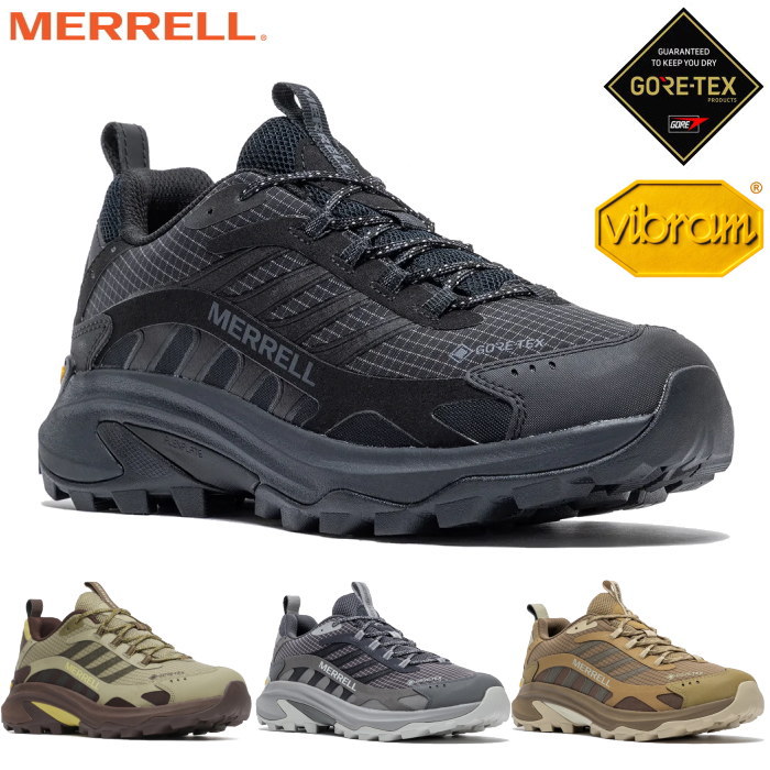 MERRELL ������ �����Y �X�j�[�J�[ ���A�u �X�s�[�h 2 �S�A�e�b�N�X �h�� ���� �A�E�g�h�A �V���[�Y MOAB SPEED 2 GORE TEX ���[�J�b�g �C