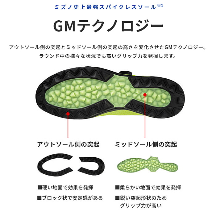 MIZUNO ミズノ メンズ ゴルフ シューズ ウエーブ ハザード ボア