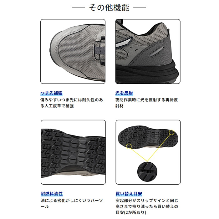 MIZUNO（ミズノ） 安全靴 メンズ レディース オールマイティLSIII 53L