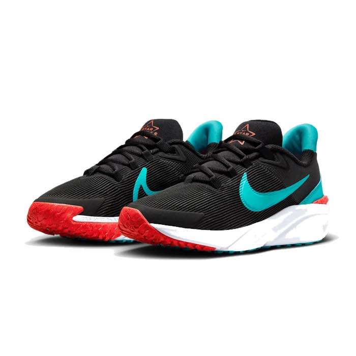 NIKE ナイキ DX7615 009 スター ランナー 4 NN GS ジュニア キッズ スニーカー カジュアル シンプル スポーティ アウトドア ローカット シューズ 靴