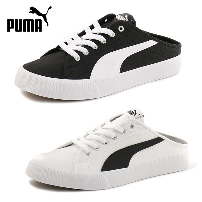 プーマ PUMA レディース メンズ バリ ミュール BARI MULE 371318 スニーカー スリッポン サンダル ホワイト ブラック｜k-lead