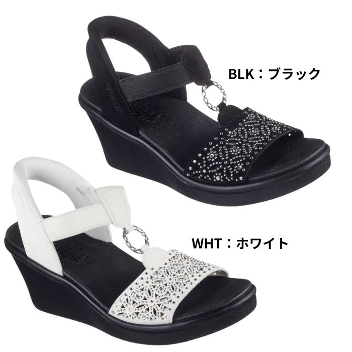 SKECHERS Rumble ON-Dancing Away ブラックサンダル SKECHERS RUMBLE ON-DANCING AWAY ブラック 6 【公式通販】