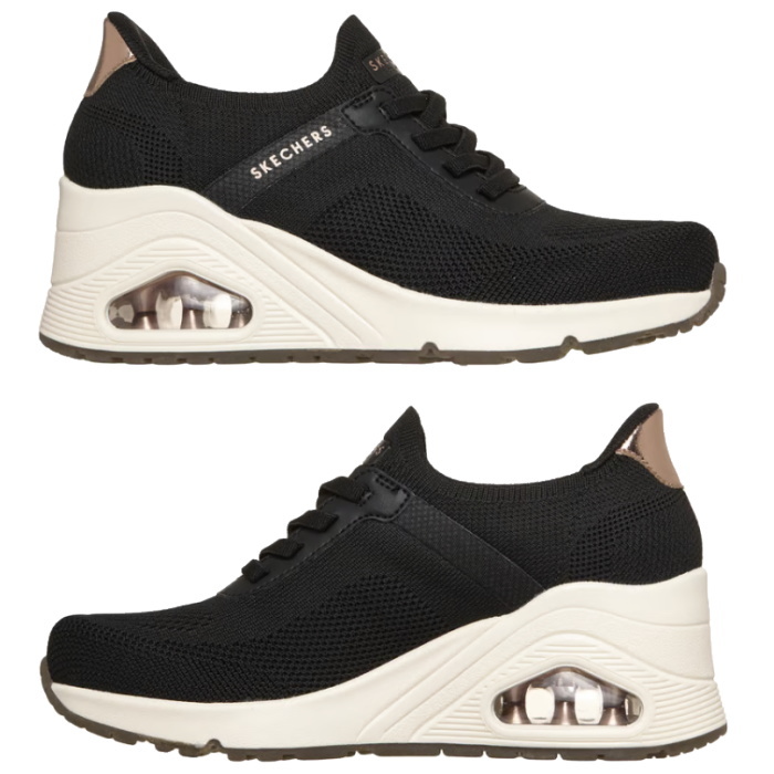 ANDWANG 厚底スニーカー SKECHERS（スケッチャーズ） スリップインズ ウノ ウェッジ スリップ N