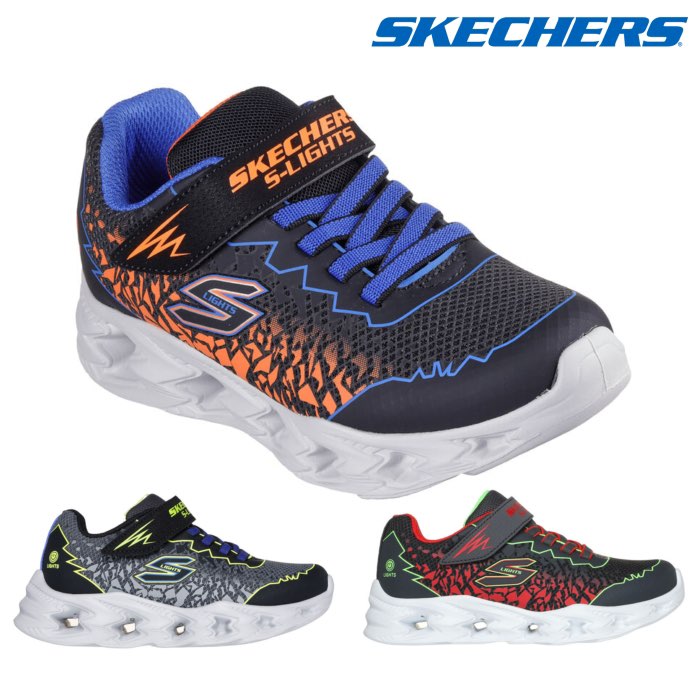 Yahoo! Yahoo!ショッピング(ヤフー ショッピング)SKECHERS スケッチャーズ 400603L Sライツ：スケッチャーズ ボルテックス 2.0 - ゾレント キッズ ボーイズ ローカット スニーカー カジュアル 運動靴 軽量 靴