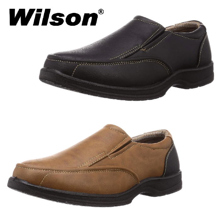 Wilson ウィルソン 1708 スニーカー メンズ 靴 スリッポン 軽量 幅広 屈曲 滑りにくい ウォーキング｜k-lead
