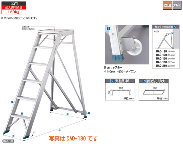 代引不可】長谷川工業 ハセガワ 折りたたみ式作業台 ライトステップ 天