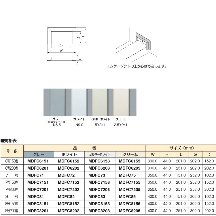 販売用ページ 【P】マサル工業 エムケーダクト付属品 8号150型