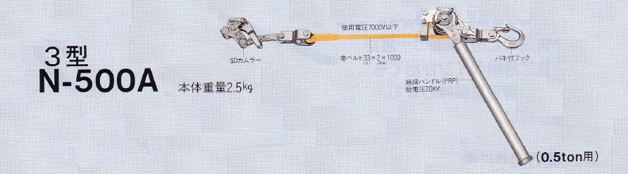 永木精機 ハルー張線器(シメラー) ベルト式張線器 3型 N-500A [ON2926