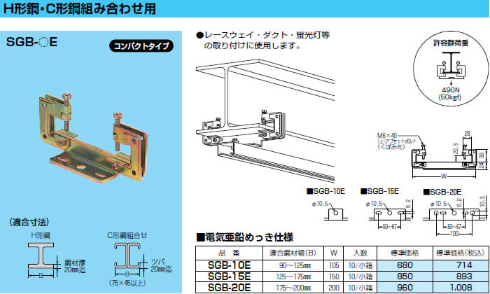 特売 未来工業 MIRAI H L形鋼用形鋼金具 金属部電気亜鉛めっき仕様 適合鋼材厚3～16mm 10個価格 SGKM-1  kucsmaingatlanok.hu