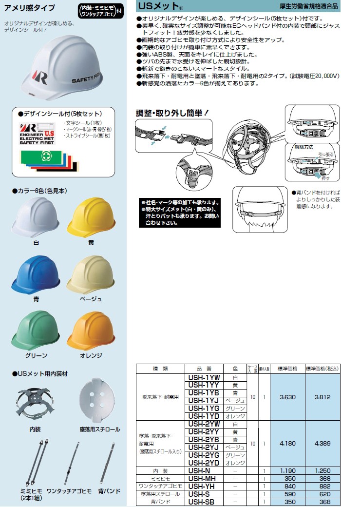 USメット 飛来落下・耐電用 クリーム(1個価格) 未来工業(MIRAI