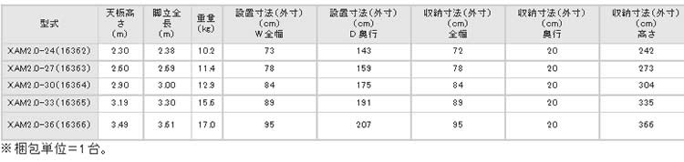 全品送料無料】 長谷川工業 ハセガワ 長尺脚立 天板高2.60m XAM2.0-27