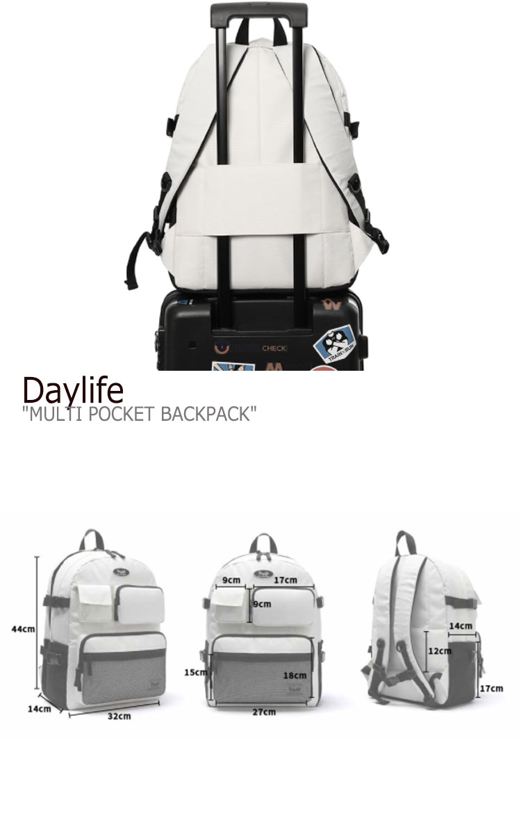 デイライフ リュック Daylife レディース MULTI POCKET BACKPACK