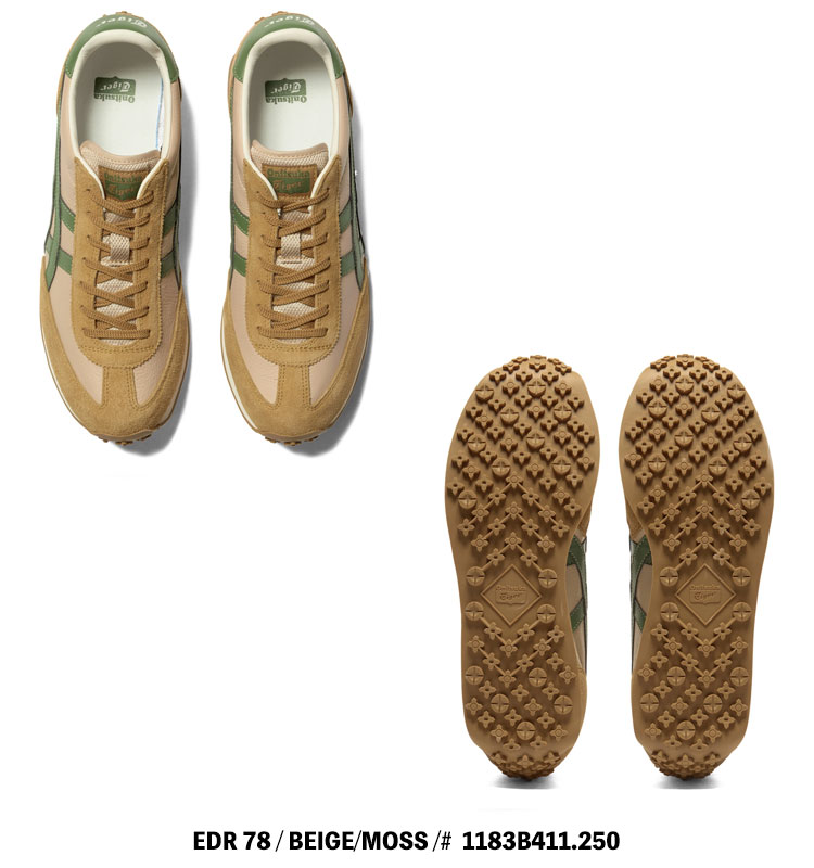 EDR 78 オニツカタイガー スニーカー Onitsuka Tiger BEIGE/MOSS