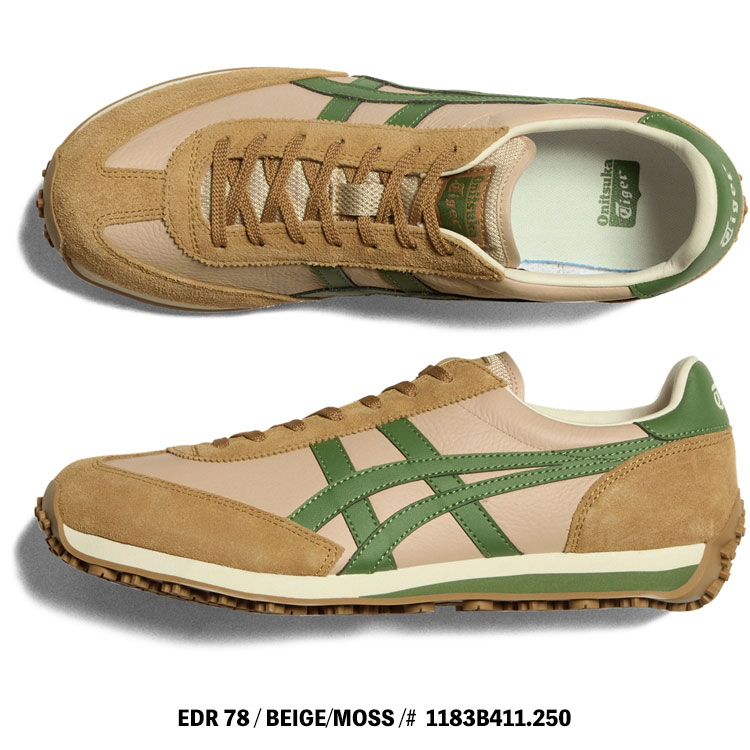 EDR 78 オニツカタイガー スニーカー Onitsuka Tiger BEIGE/MOSS
