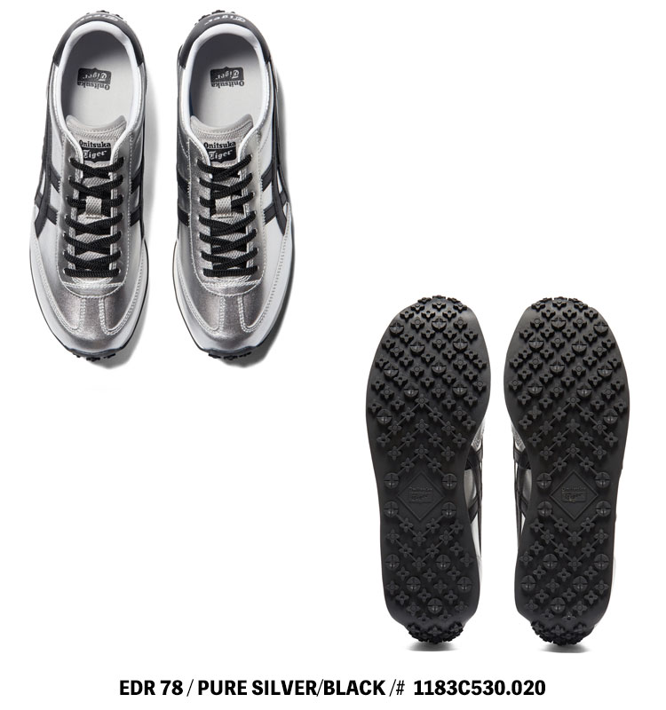 EDR 78 オニツカタイガー スニーカー Onitsuka Tiger PURE SILVER