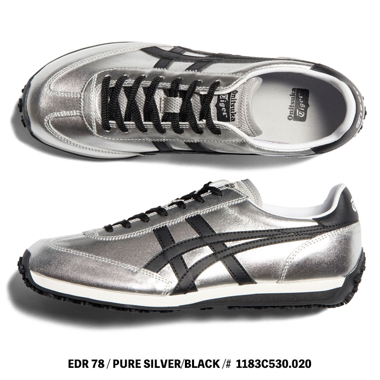 EDR 78 オニツカタイガー スニーカー Onitsuka Tiger PURE SILVER