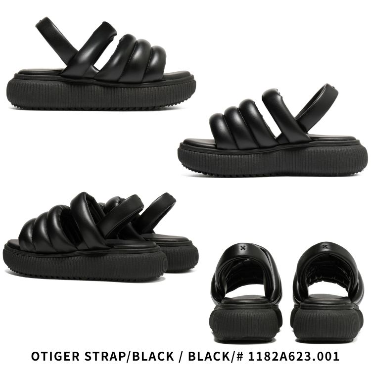 【Onitsuka Tiger 】OTIGER STRAP 25.0 ブラック Onitsuka Tiger（オニツカタイガー） サンダル Onitsuka Tiger OTIGER