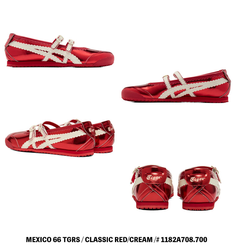 新品未使用 オニツカタイガー MEXICO 66 TGRSレッド MEXICO 66 オニツカタイガー スニーカー Onitsuka Tiger TGRS メキシコ