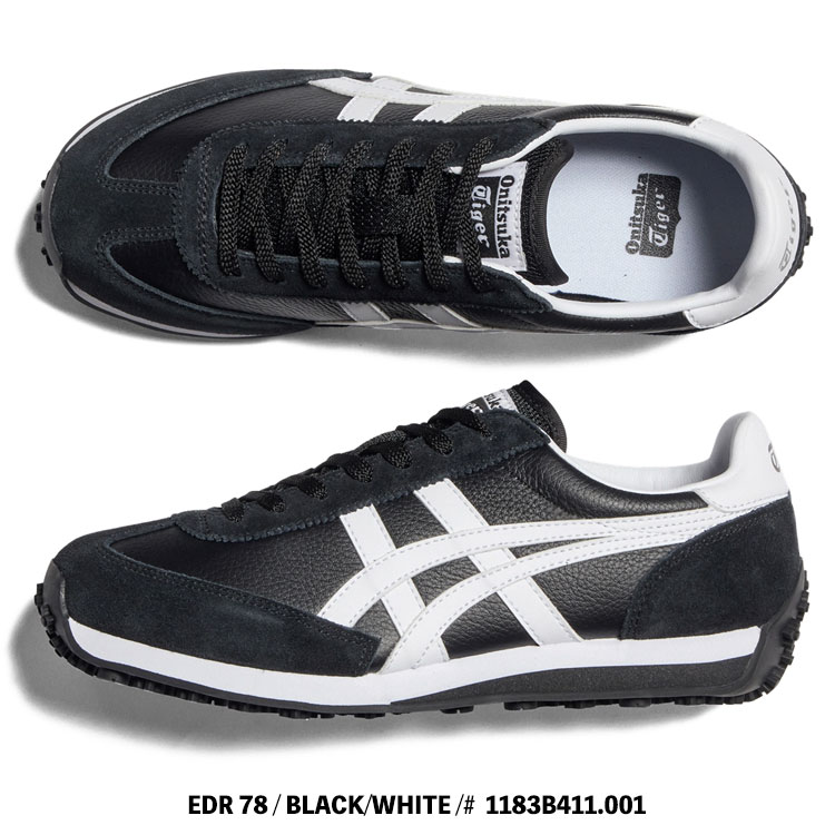 EDR 78 オニツカタイガー スニーカー Onitsuka Tiger BLACK/WHITE