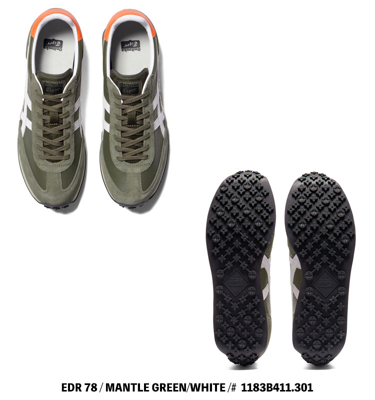 EDR 78 オニツカタイガー スニーカー Onitsuka Tiger MANTLE GREEN